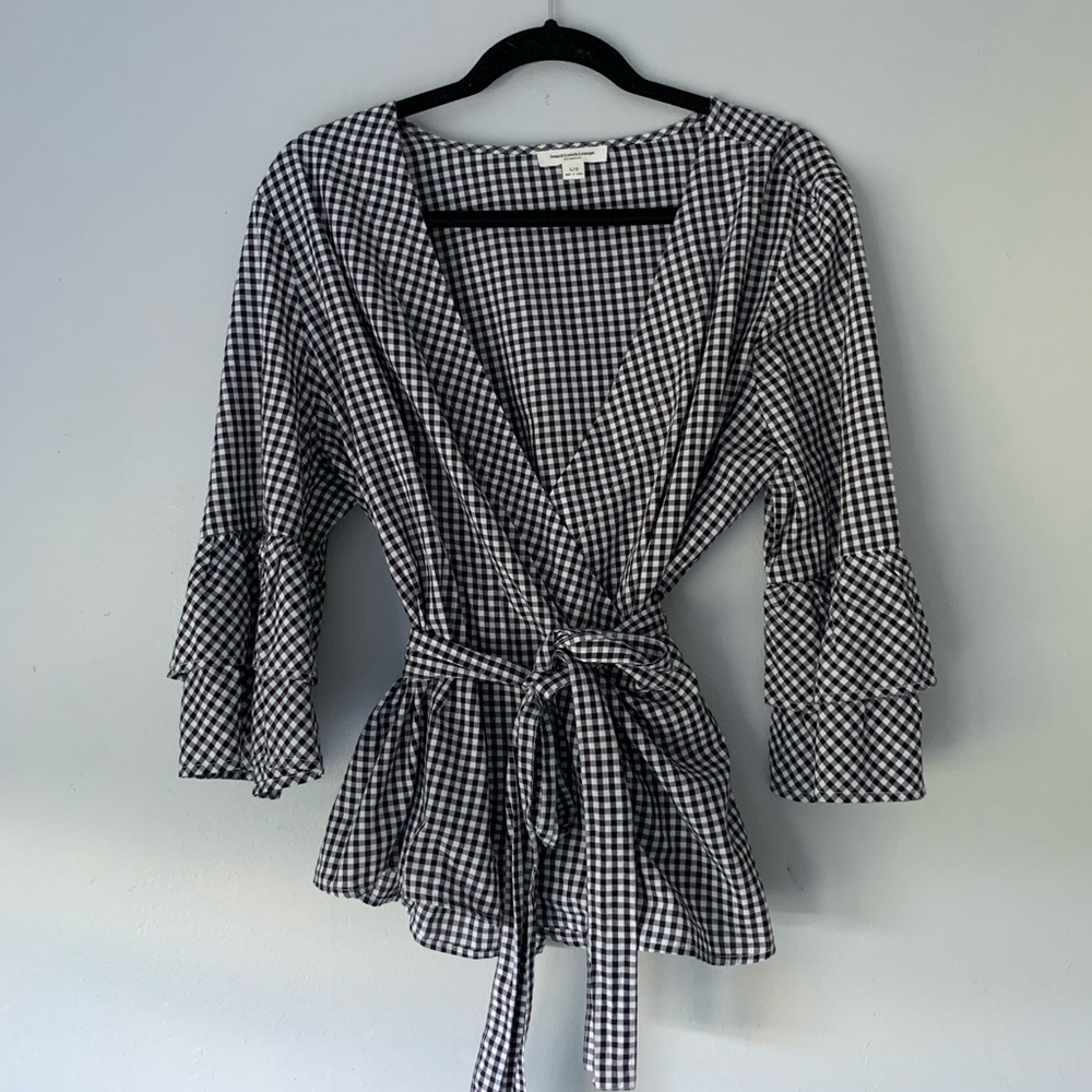‼️SALE‼️Black and white gingham shirt